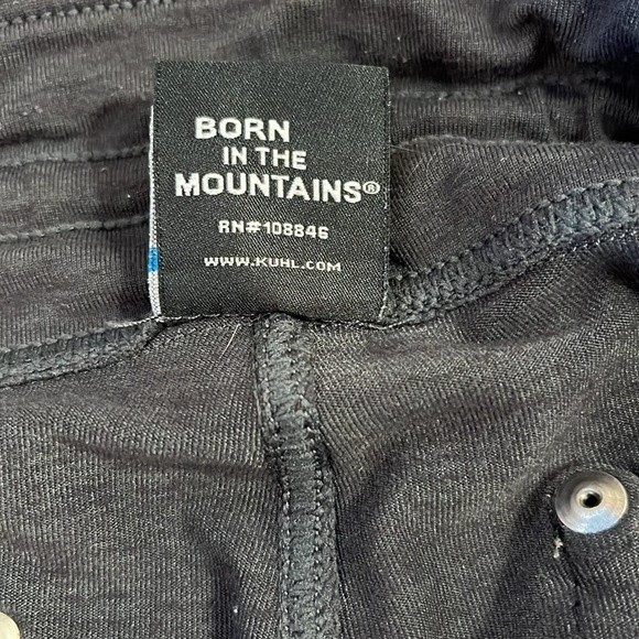 KUHL stretch travel pants Women Gray cargo drawstring waist Size 6S - Picture 10 of 16